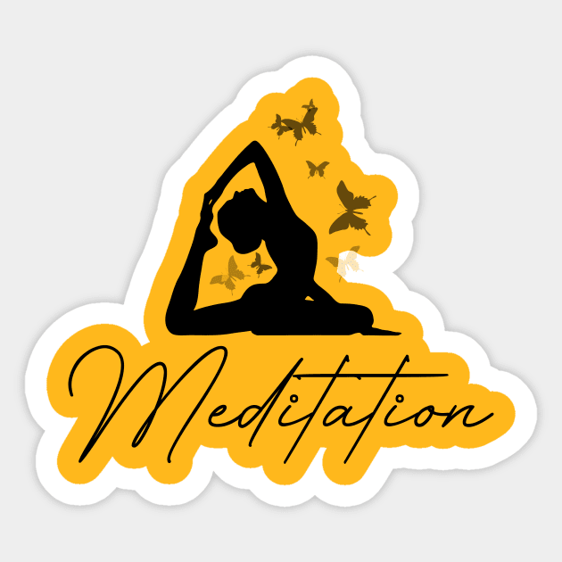 meditation Sticker by hananeshopping